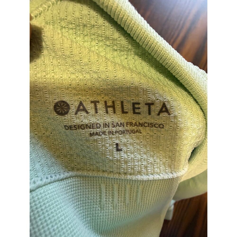Athleta Ribbed Racerback Tank with Built In Shelf Bra Size L - Picture 6 of 6